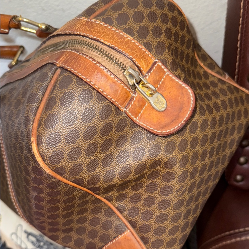 Celine Brown Leather Duffel Bag❤️ - Picture 7 of 16
